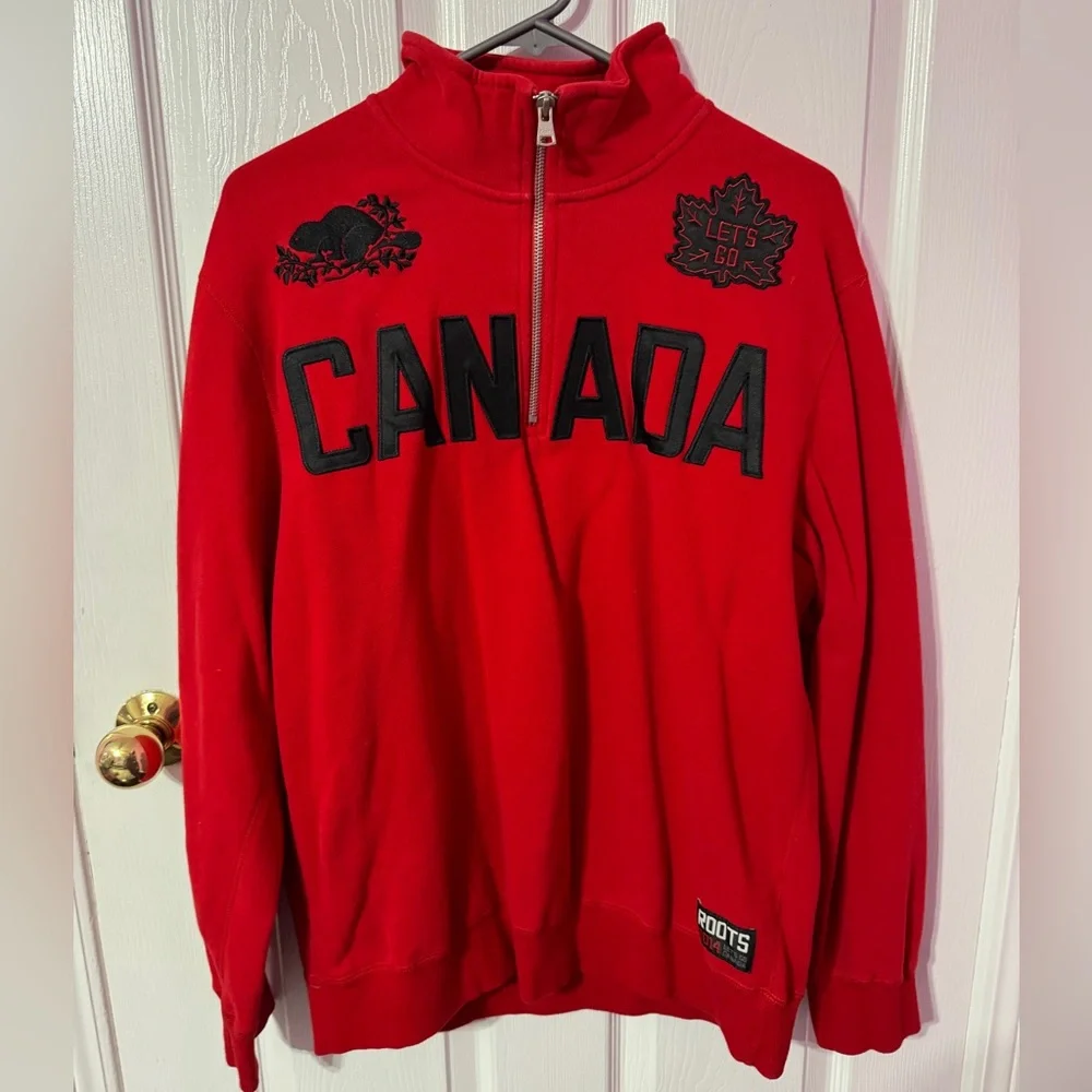 Roots Bold Red 2014 Canada Sweater - Picture 2 of 4